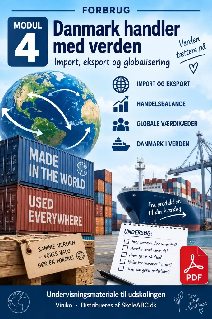 Danmark handler med verden – import, eksport og handelsbalance