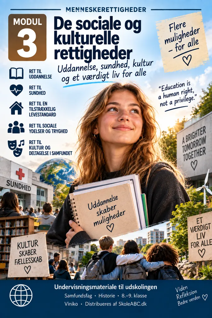 De sociale og kulturelle rettigheder – uddannelse, sundhed og retten til et værdigt liv