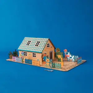 Bondegård Trælegetøj Bondehuset CrateIt