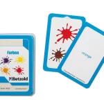 Kortspil til tyske farver. Undervisning i Tysk.