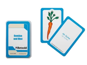 Kortspil med tyske Grøntsager og frugt