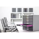 Skuffeboks med 10 skuffer. Varicolor fra Durable. Ekstrem praktisk til dit kontor og din forberedelse.