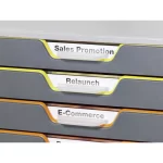 Skuffeboks med 10 skuffer. Varicolor fra Durable. Ekstrem praktisk til dit kontor og din forberedelse.