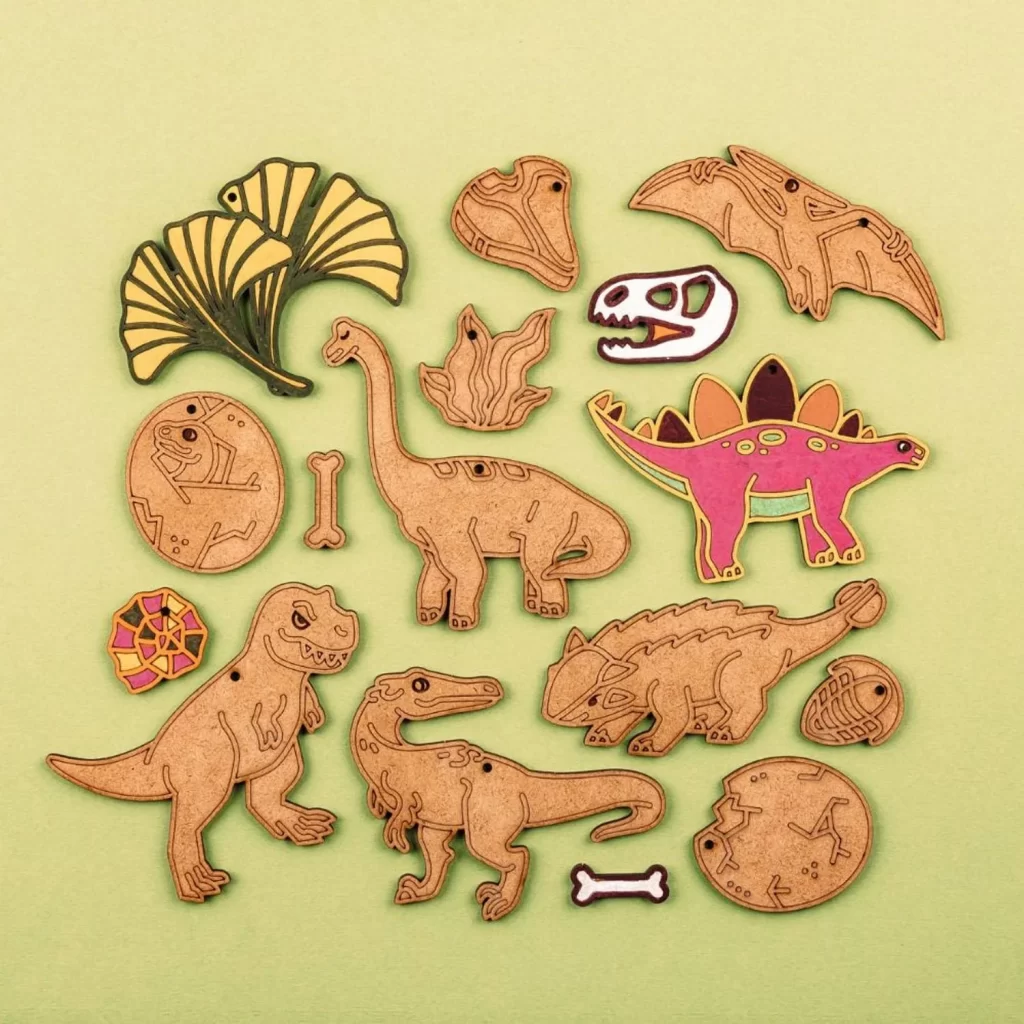 Trælegetøj dinosaur crateit