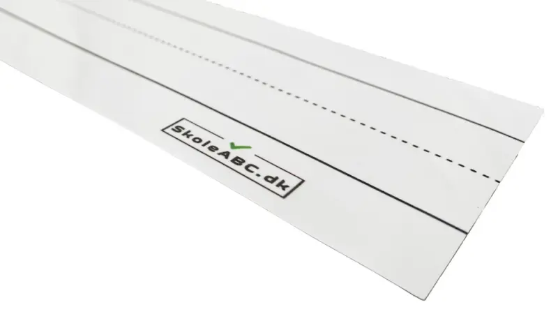 Skrivefelt magnetisk whiteboard med skrivehus - skoleabc.dk logo