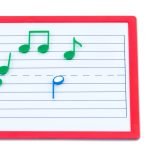 Musik Magnetisk ark med noder