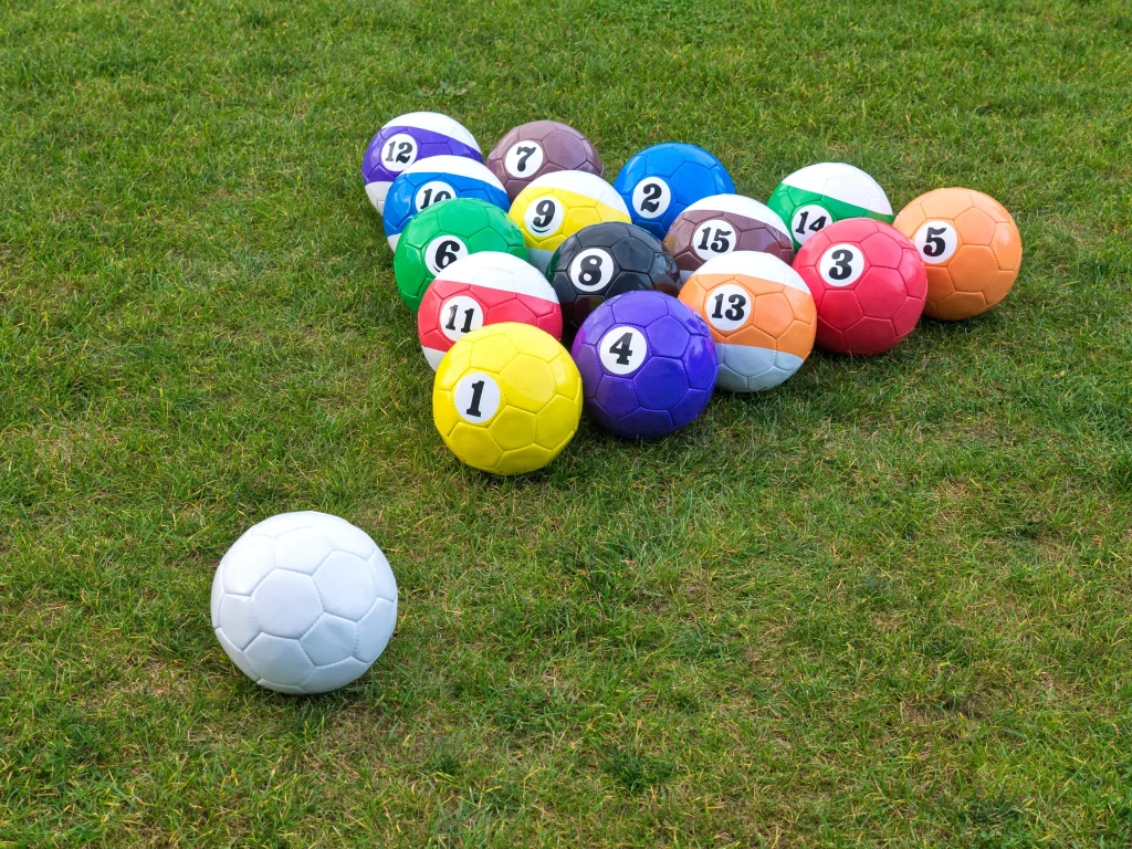 Pool-Billard Fodbold