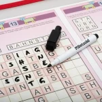 Whiteboard-Penne Sæt med Slettefilt og Magnet, 4 stk i 4 Farver