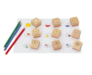 Matematiske Brøkdel Stempler