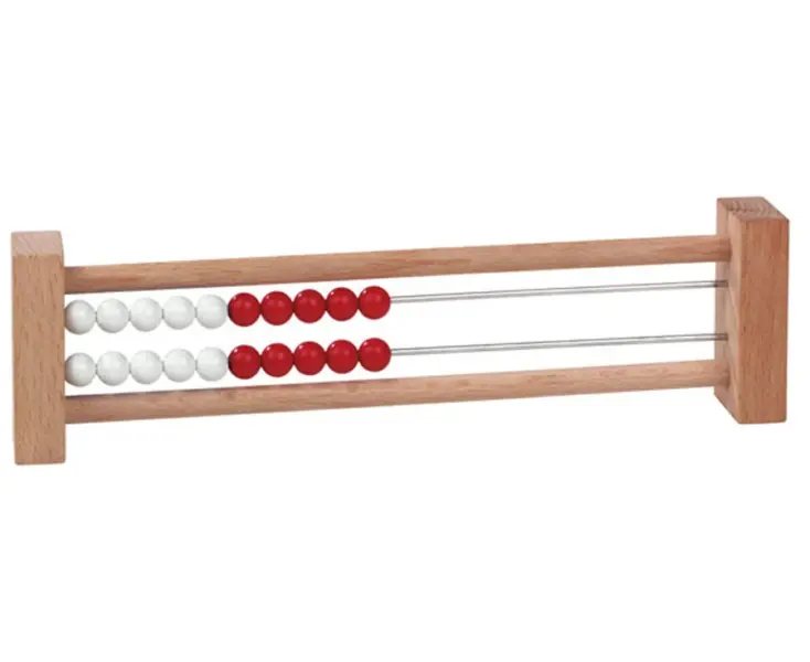 Kugleramme med 20 kugler hvid rød