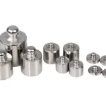 Lod sæt vægte med 6 stk i metal