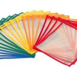 miljøvenlige læringslommer, 10 stk. 5 farver A4 format