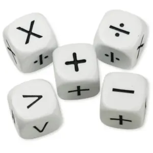 Matematik Tegn Terningsæt 5 stk