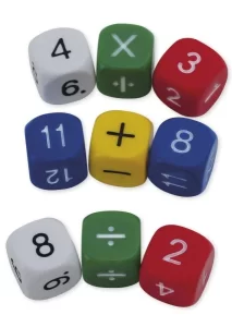 Matematik Terningesæt 10 stk., 16 mm