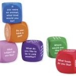 Engelsk "Spørgsmål" Terningsæt 6 stk