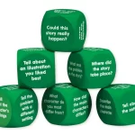 "Analyset-Reflektion" Engelske Terninger - 6 stk., 4 cm 