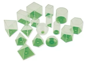 Geometrisæt -17 Transparente Figurer