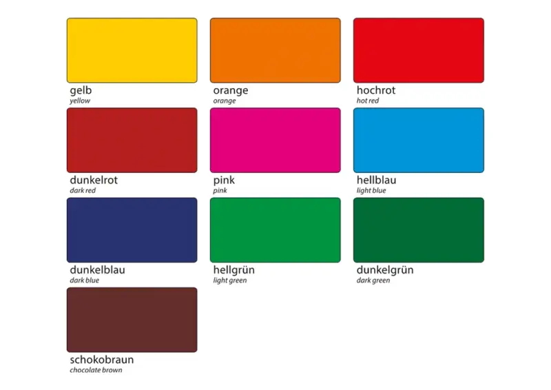 Kreativt Vinduesfolie Sæt i 10 Farver