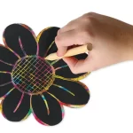 regnbue skrabepapir 100 stk