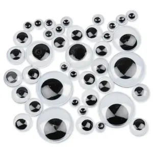 Selvklæbende Rulleøjne, 1.100 stk