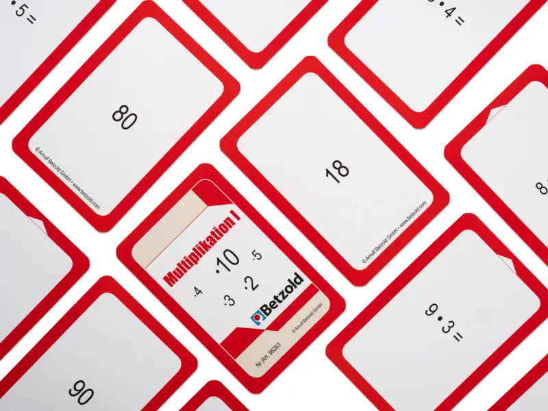 Kortspil til Matematik - Multiplikation