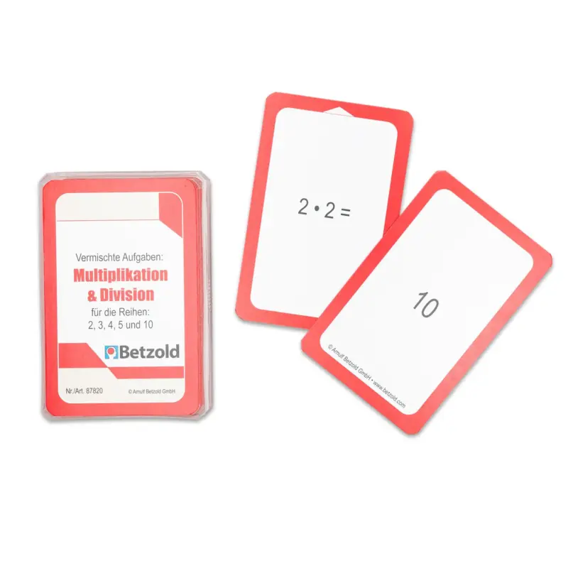 Kortspil til Matematik Multiplikation og Division