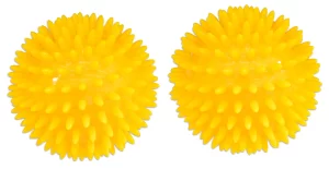 Massagebold pindsvinebold 8 cm gul