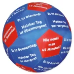 Læringsbold Til Tyskundervisning - Tid og Ugedage. "Spil, Bevæg og Lær"