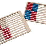 Flad Taelleramme Betzold med 100 Kugler farve rød og hvid