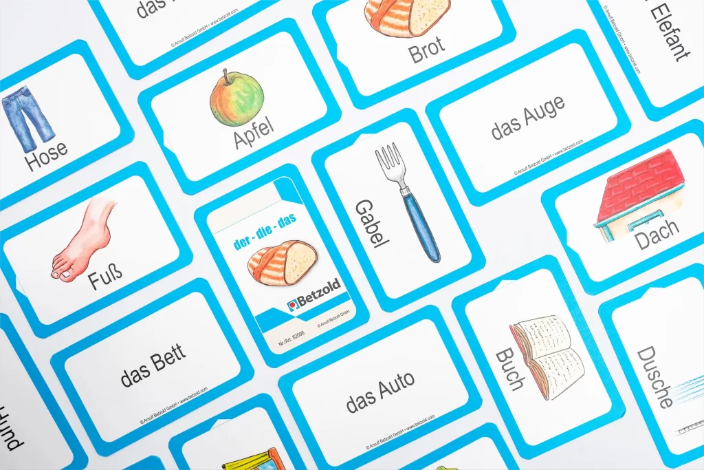 Kortspil - LærTysk - " der - die - das "
