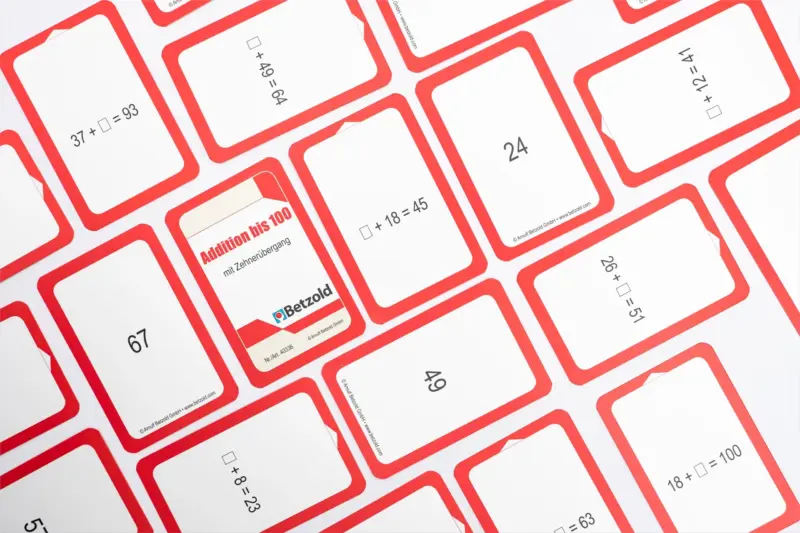 Kortspil til Matematik - Plus op til 100