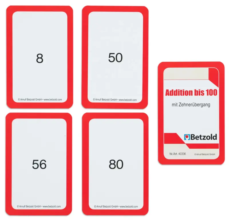 Kortspil til Matematik - Plus op til 100