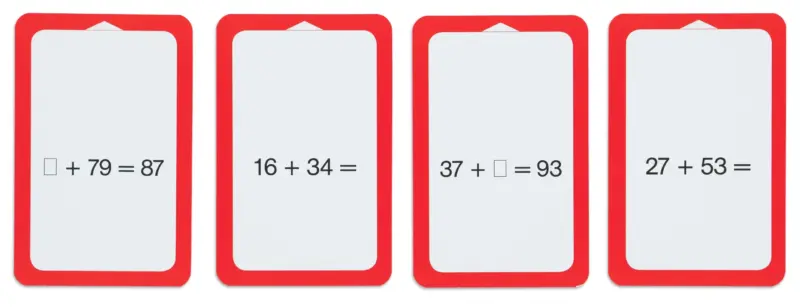 Kortspil til Matematik - Plus op til 100