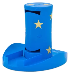 Magisk hat kortvender til at vende spillekort blå