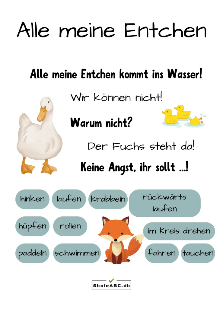 Alle meine Entchen – Alle mine Kyllinger