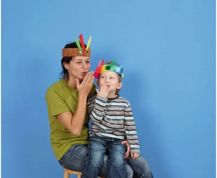 Farverige Fjer, 24 stk.