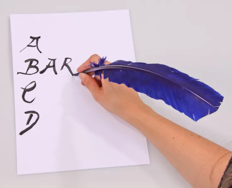 Farverige Fjer, 24 stk.