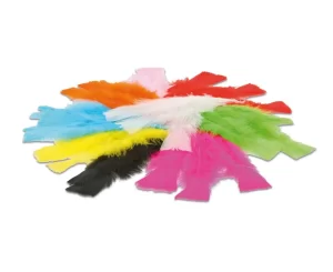 Fjer Farve Mix, 320 stk.