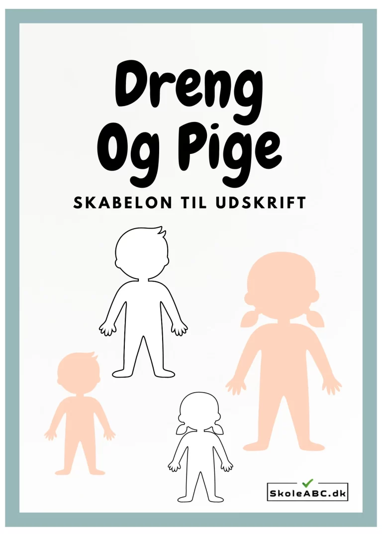 Dreng og Pige Skabelon