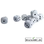 Terninger spilleterninger i træ 16 mm køb nu på skoleabc.dk - 10 stk i pose.