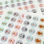 Klistermærker til Motivation med søde dyremotiver - 585 stk. pr. sæt