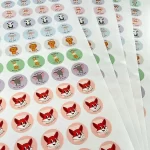 Klistermærker til Motivation med søde dyremotiver - 585 stk. pr. sæt