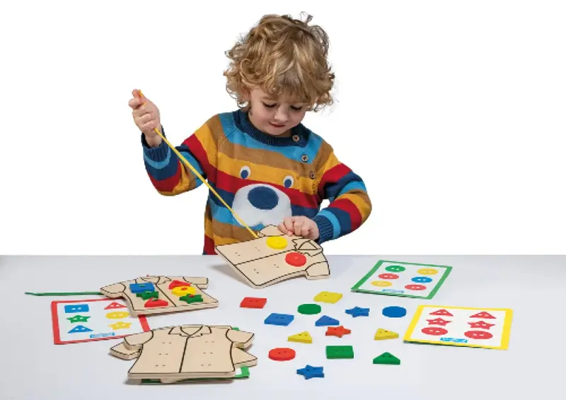 sy spil lær farver og former