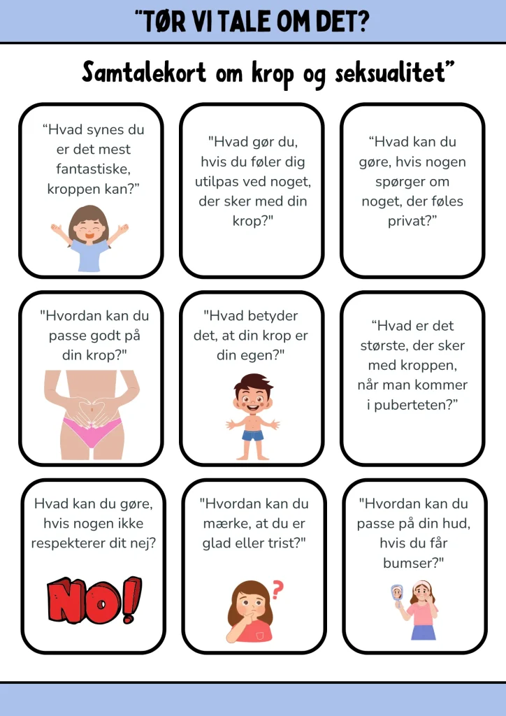 Samtalekortene “Tør vi tale om det?” – 4.-6. klasse