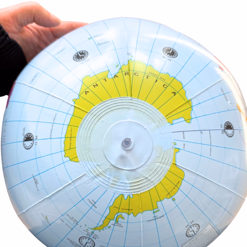 BadeboldGlobus 30 cm med Verdenskort