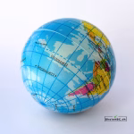 Stressbold Globus 6 cm til børn