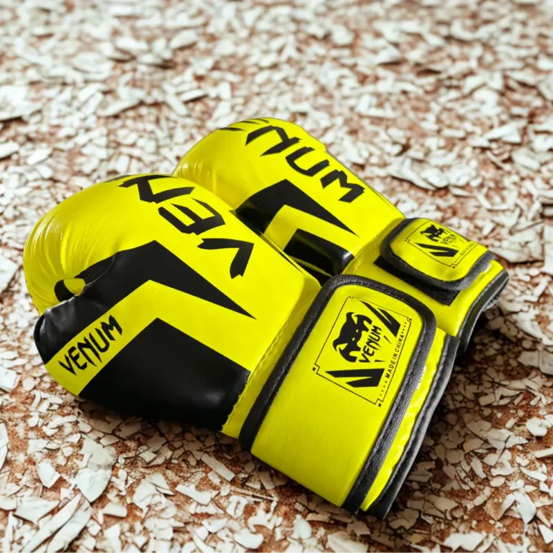 Boksehandsker til Børn 6oz i neongul - passer til børn fra 6-10 år
