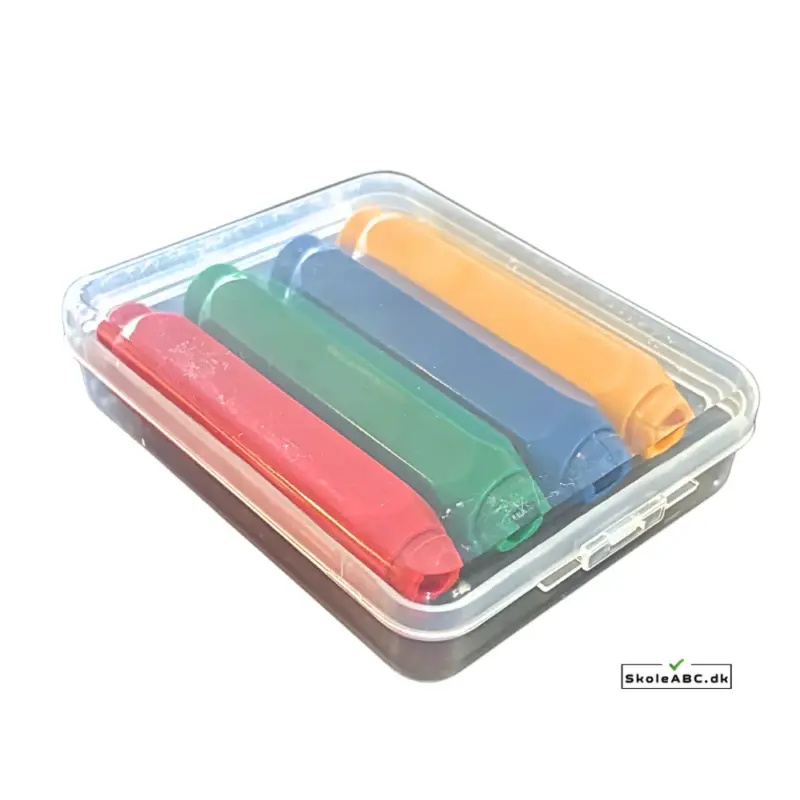 Kridtholder sæt magnetisk med 4 stk kridtholdere. Kridtholder til lærer og skole.