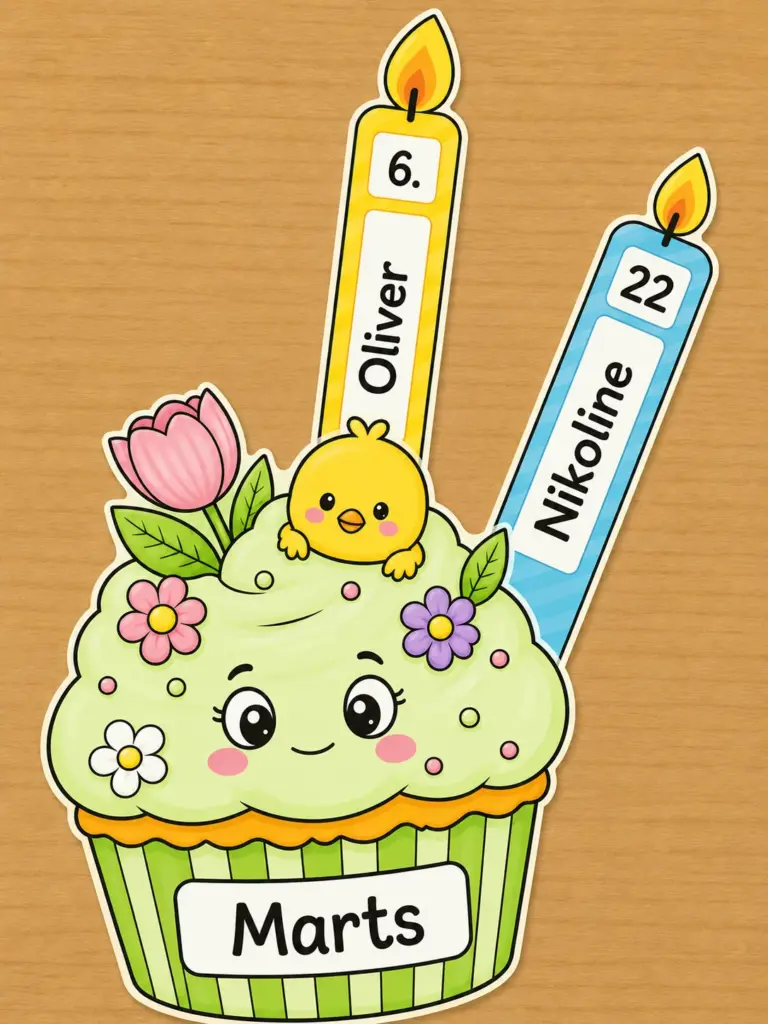 Fødselsdags Cupcakes