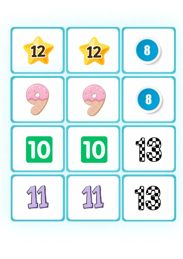 MATMATCH – regn, husk og find det rigtige par